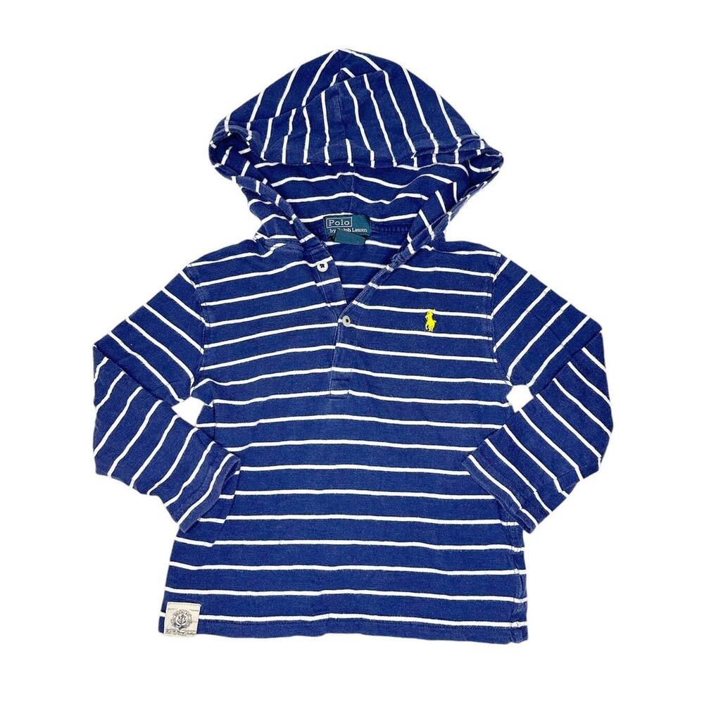 Polo Ralph Lauren Long Sleeve Hooded Shirt Size 24 Months